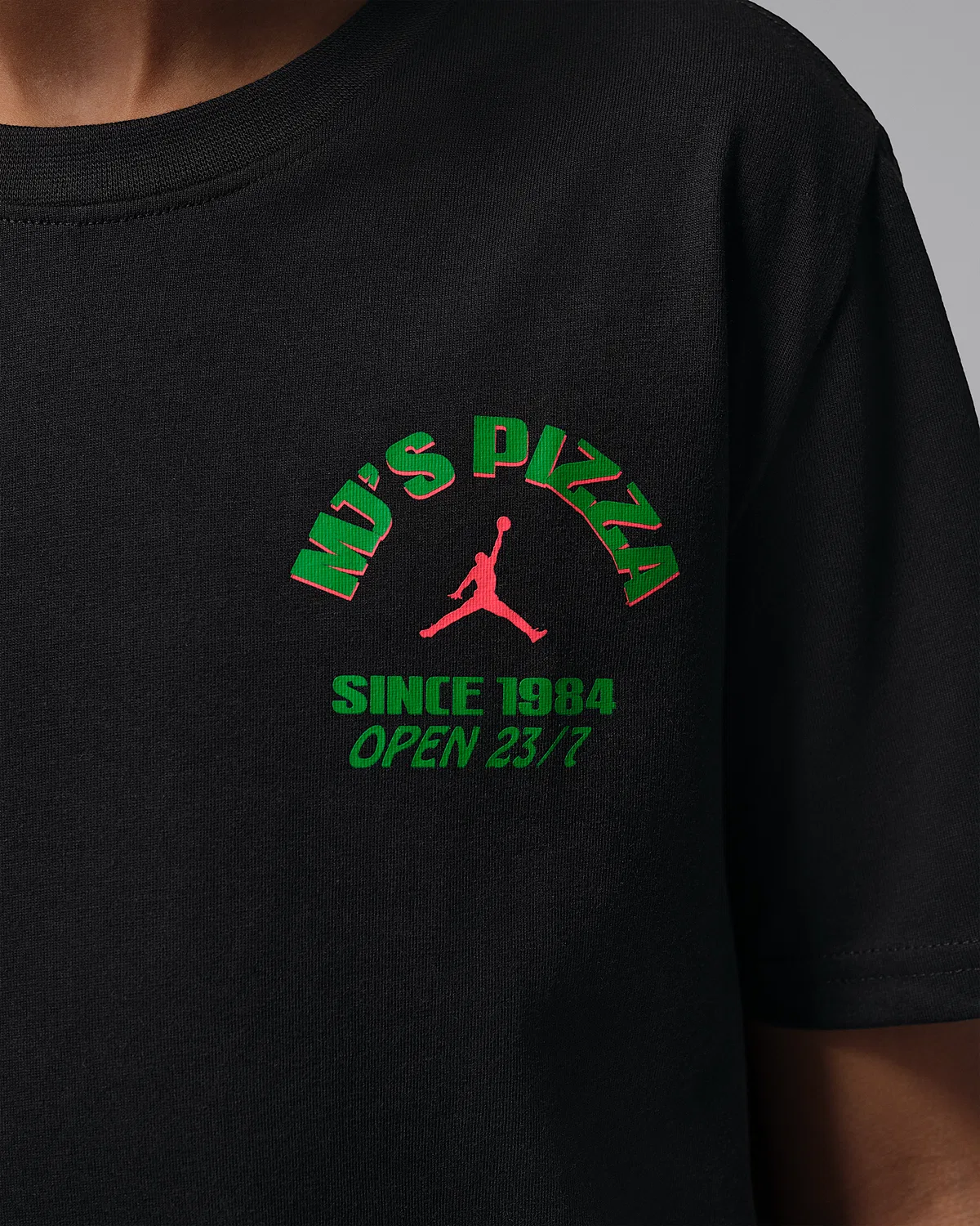 Детская футболка Jordan "MJ's Pizza", Black — фото 4