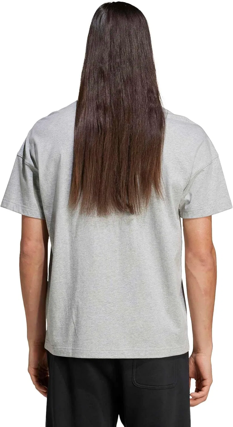 Футболка свободная adidas, цвет Medium Grey Heather — фото 3