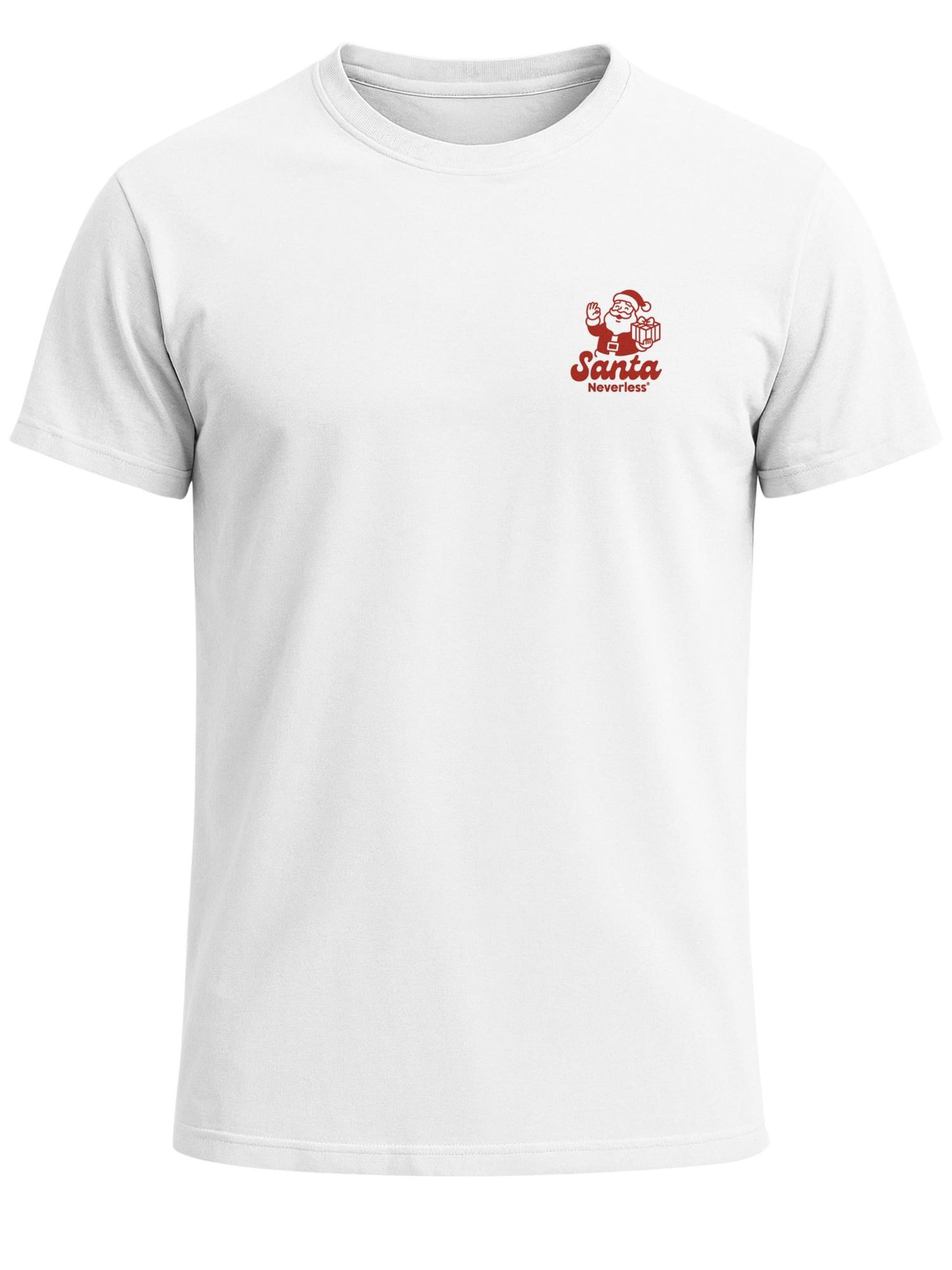 

Neverless Футболка 'Santa Clause' в белом цвете