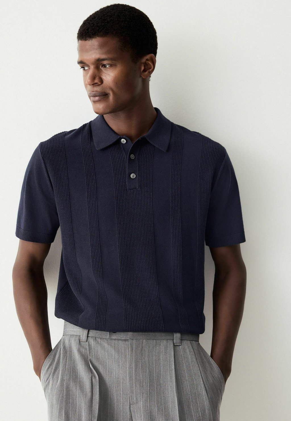 

Рубашка поло REGULAR FIT SHORT SLEEVE Next, синий