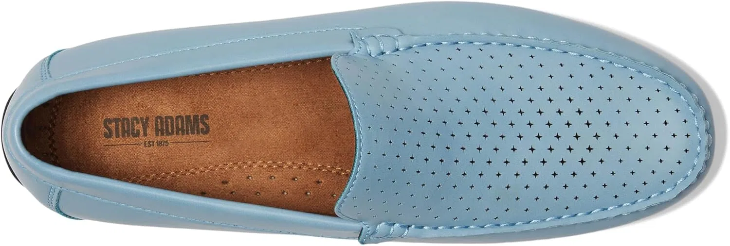 Мужские лоферы Conroy Moc Toe Driver от STACY ADAMS, Light Blue — фото 2