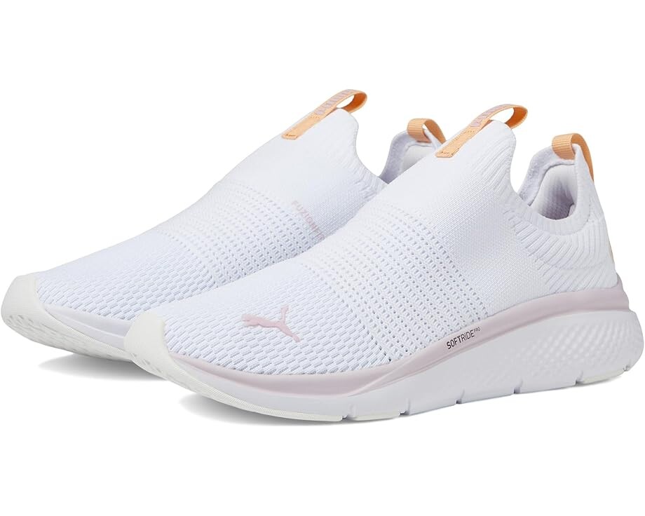 

Кроссовки PUMA Softride Pro Echo Slip-On Nm, цвет Puma White/Grape Mist/Peach Fizz