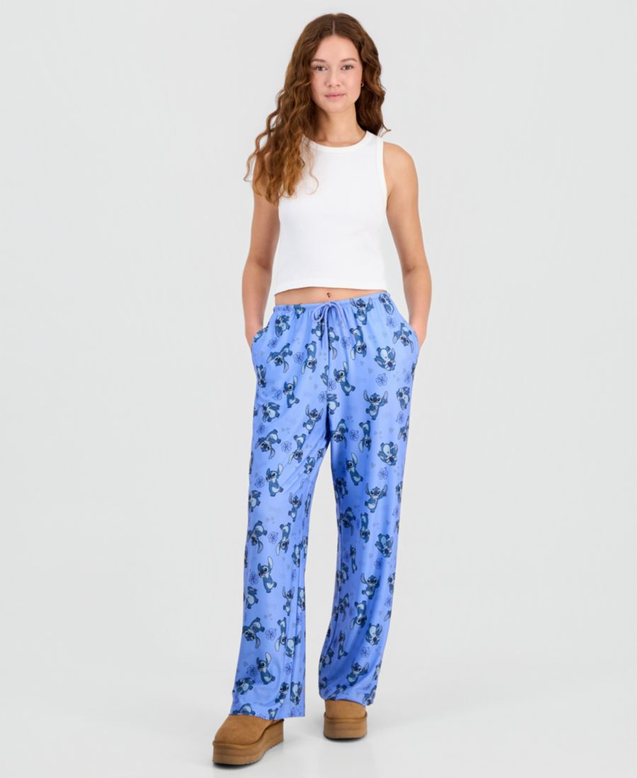 

Детские домашние брюки из трикотажа с начесом Stitch ко Дню святого Валентина Disney, Hydrangea