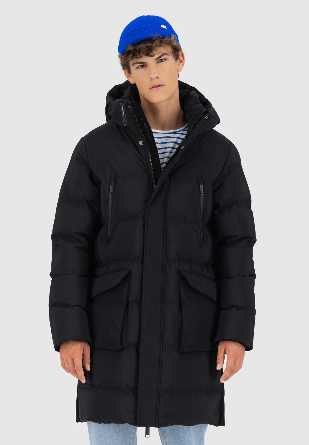 

Зимнее пальто SAULAK PUFFER alife & kickin, черный