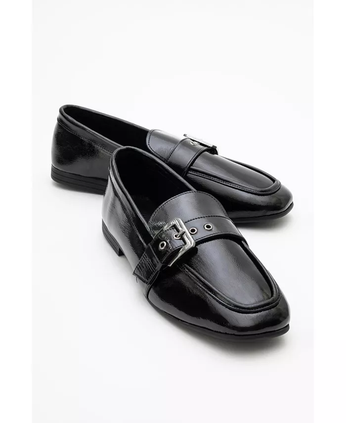 Женские лоферы Jade из кожи Forever & Always Shoes, черный