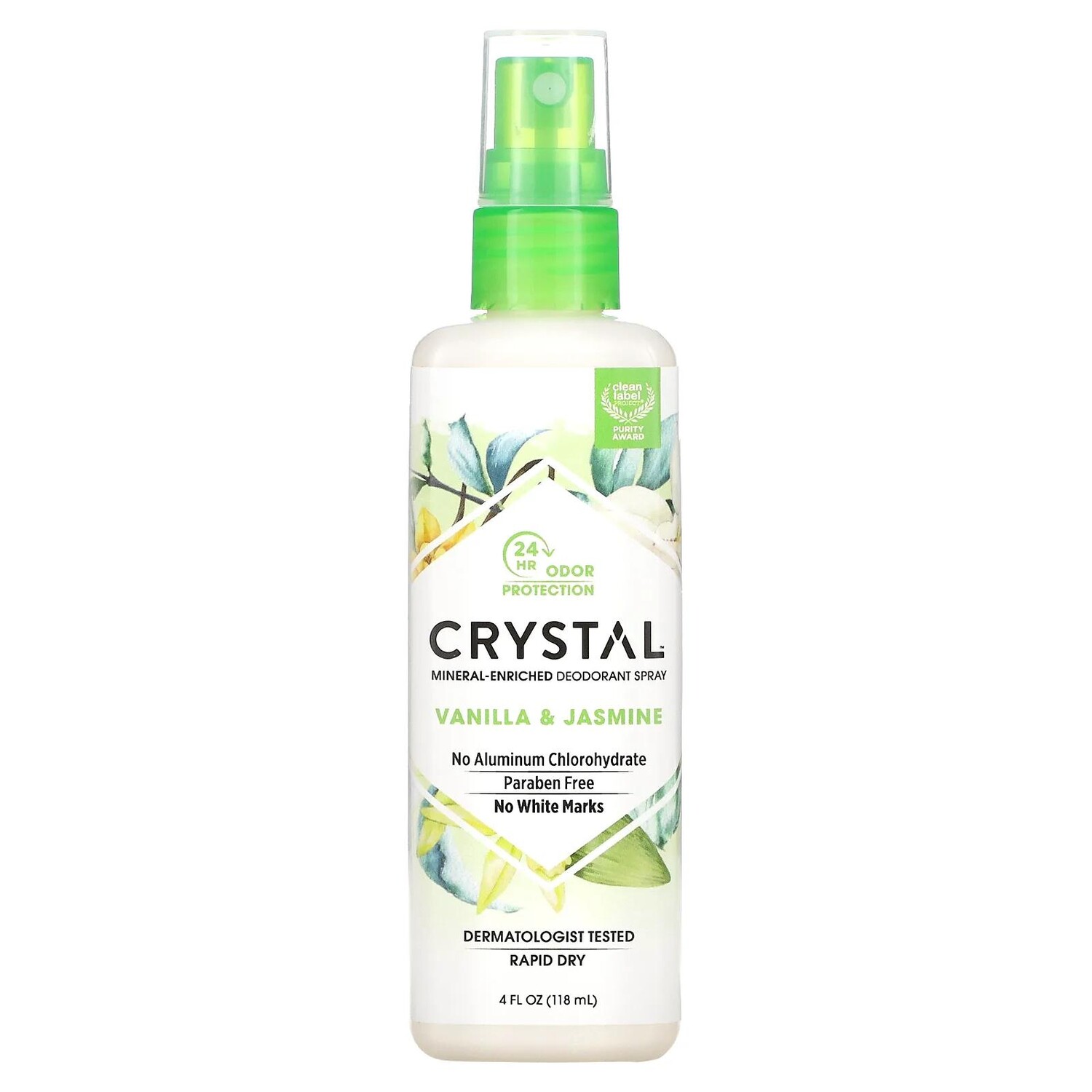 

Crystal Body Deodorant Mineral Deodorant Spray Vanilla Jasmine 4 fl oz (118 ml)