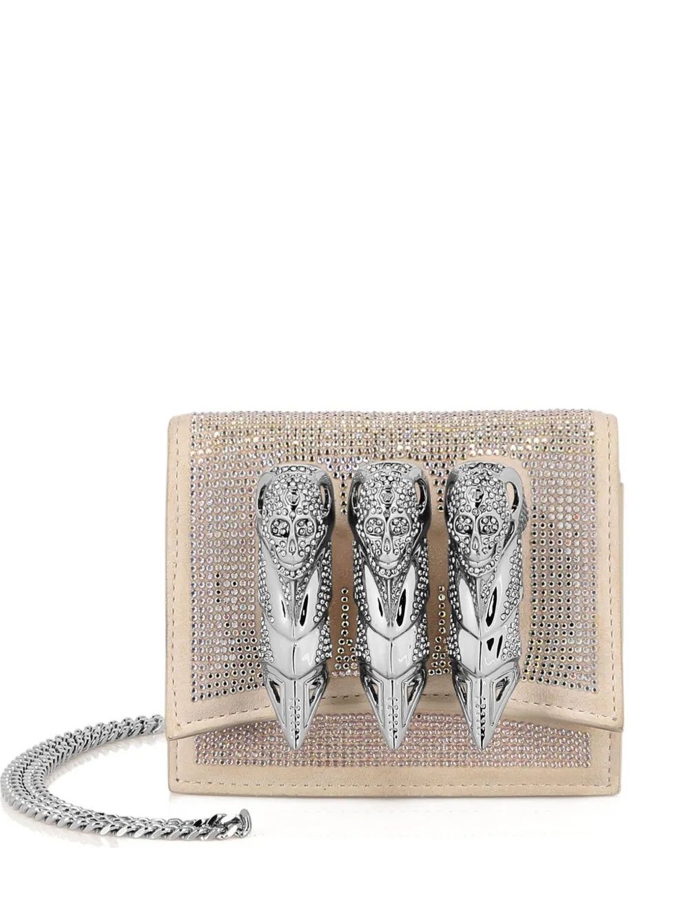 

Декорированный клатч Philipp Plein, нейтральный