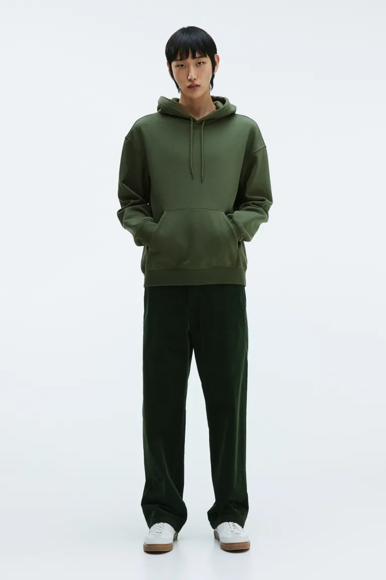 

Толстовка свободного кроя с капюшоном H&M, зеленый
