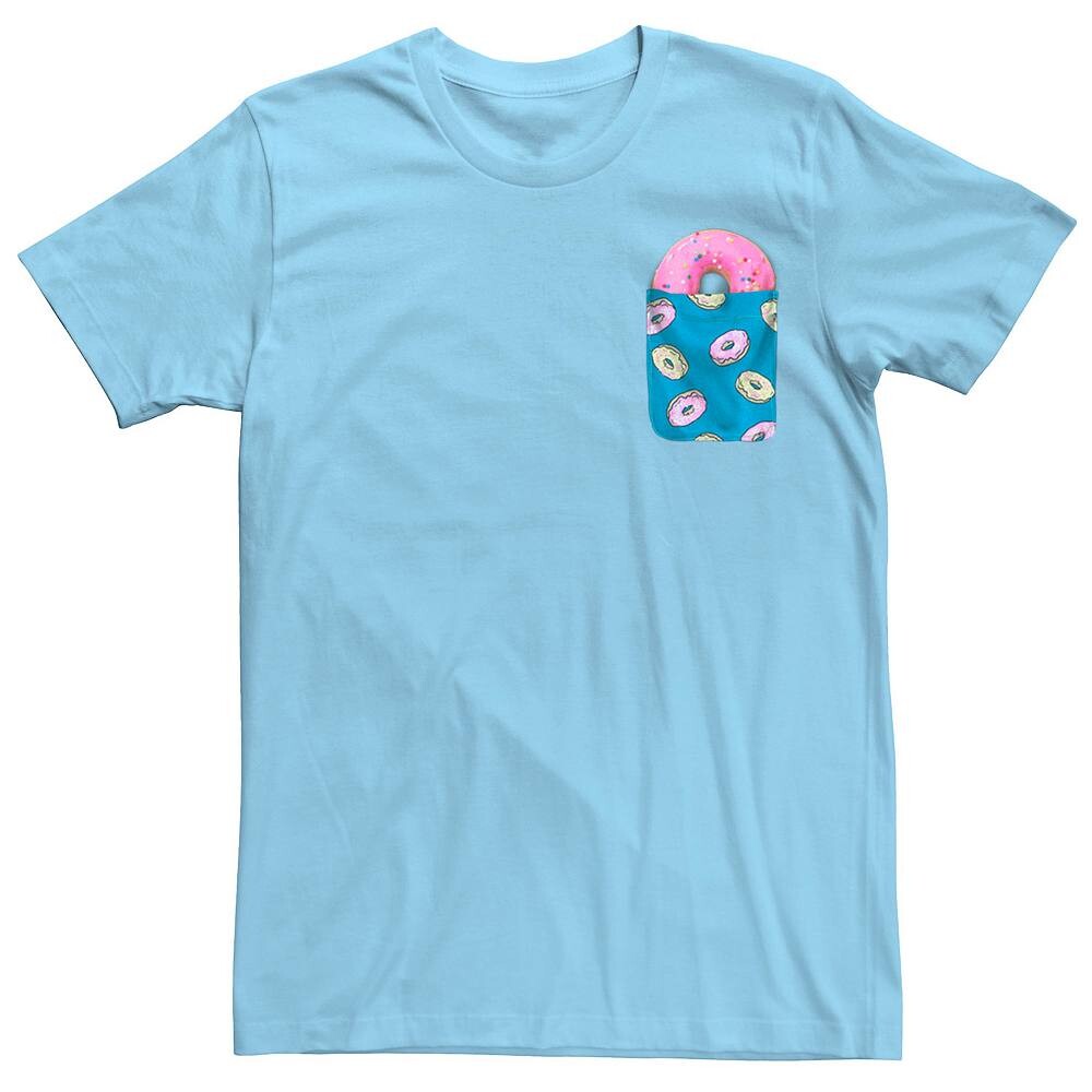 

Мужская футболка с рисунком пончика Licensed Character, цвет Light Blue