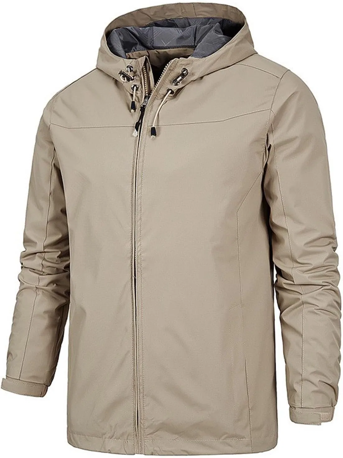 Мужская куртка UPF 50+ UV защита, быстросохнущая, с капюшоном, Khaki