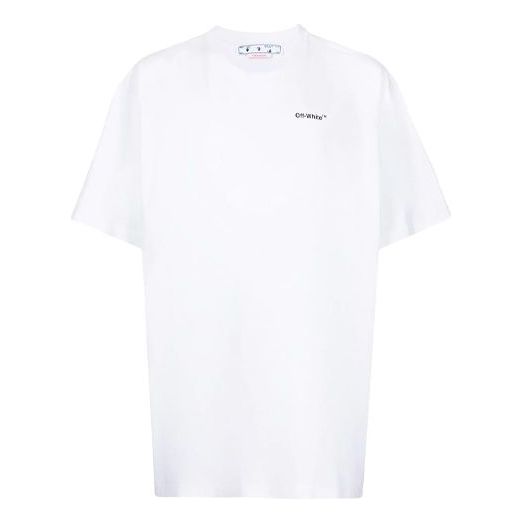 

Футболка back arrow printing round neck short sleeve white Off-White, мультиколор