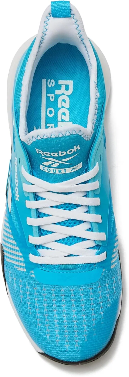 Кроссовки Reebok Unix Nano Court Trainers, Future Cyan Footwear White Black — фото 4