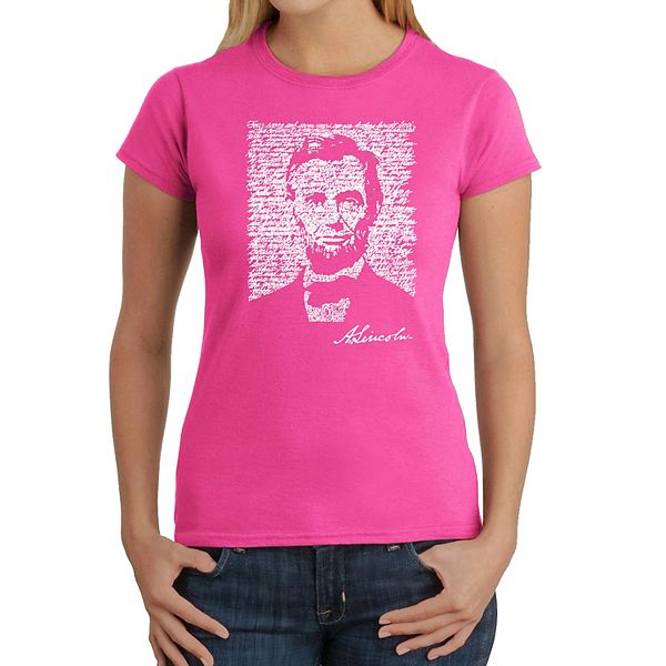 

Футболка с принтом "Геттисбергская речь" Abraham Lincoln La Pop Art, Pink, Розовый, Футболка с принтом "Геттисбергская речь" Abraham Lincoln La Pop Art, Pink