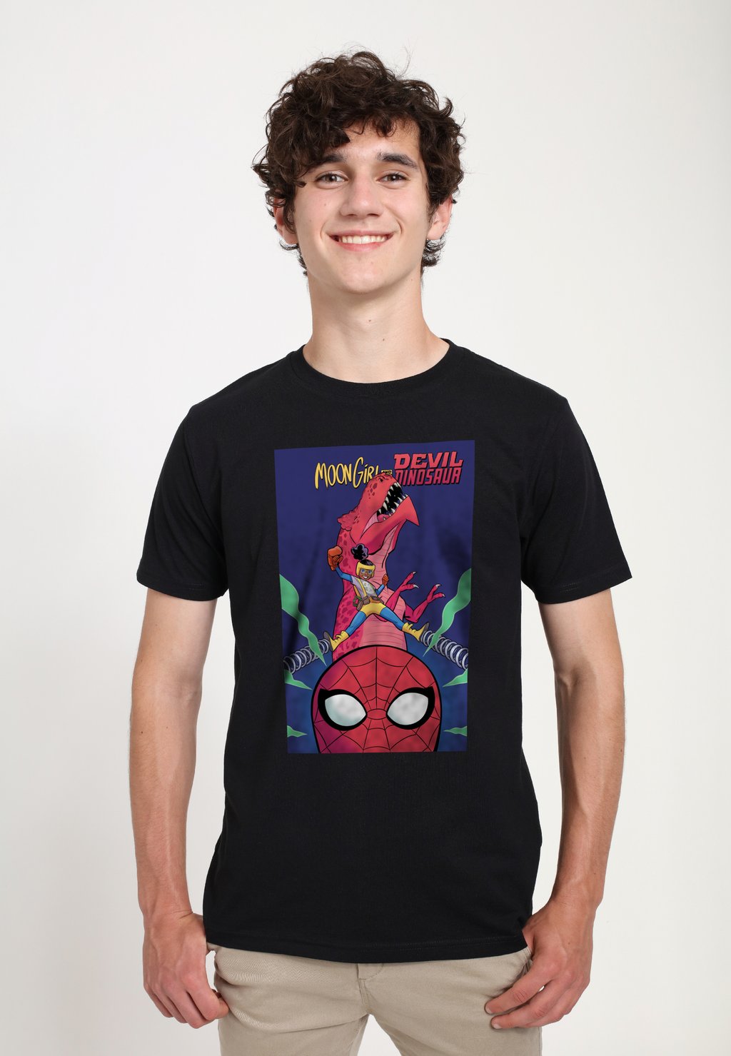 

Футболка с принтом MARVEL MOON GIRL & DEVIL DINOSAUR Marvel, черный