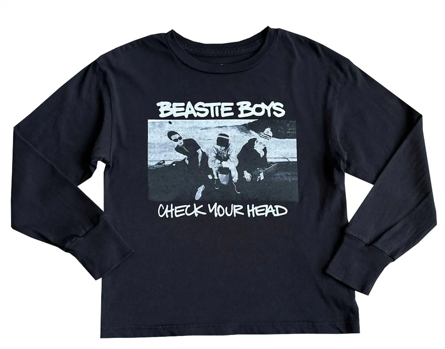ROWDY SPROUT Детская футболка с длинным рукавом Beastie Boys из органического хлопка, черная
