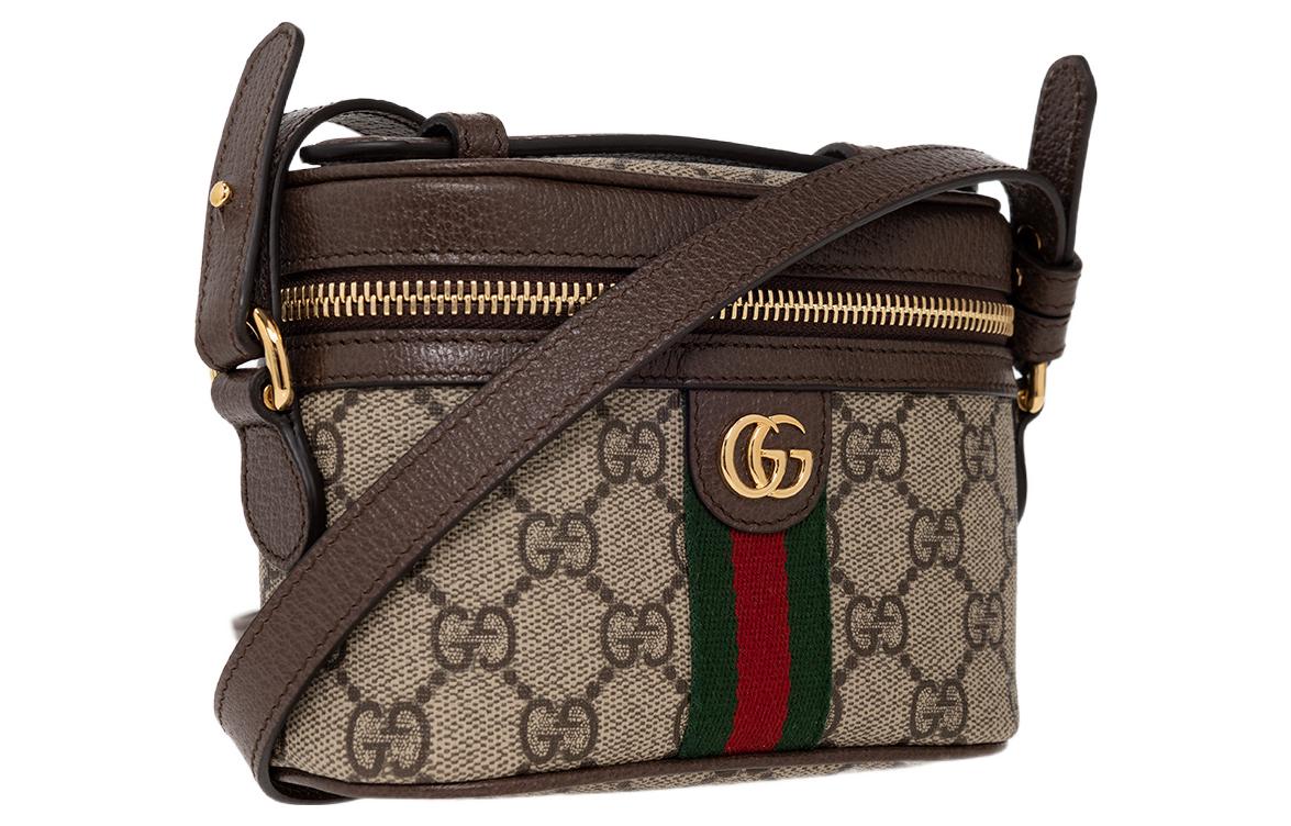 Мини-сумка через плечо GUCCI с отделкой из натуральной кожи — фото 2