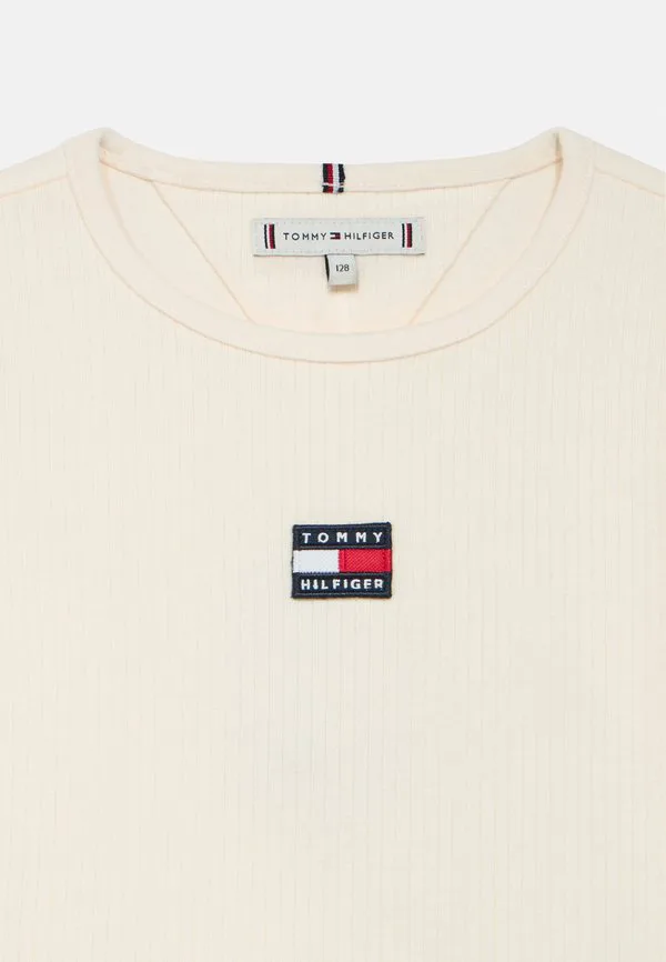 Футболка с длинным рукавом heritage, очень облегающего кроя. Tommy Hilfiger, Ancient White — фото 4