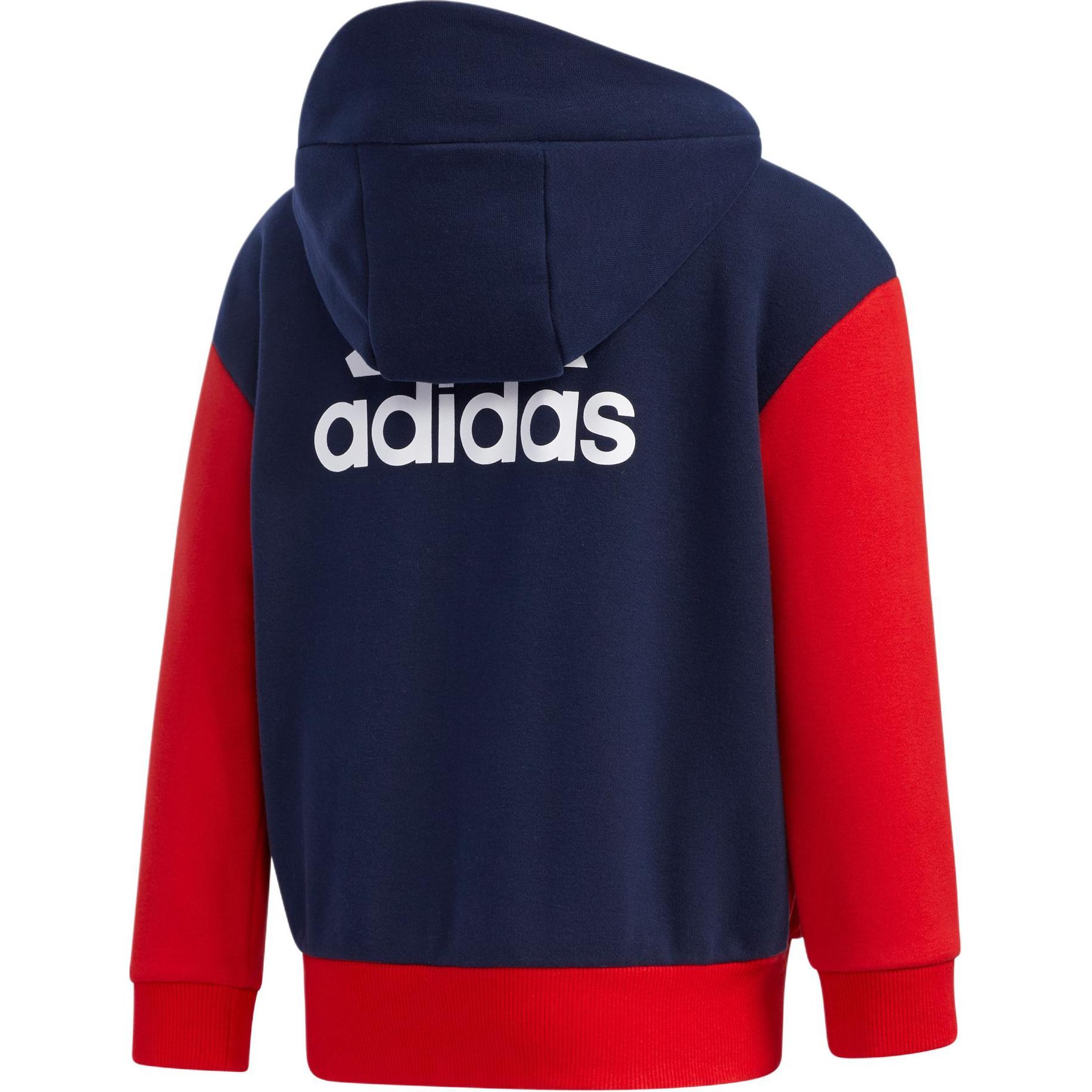 Куртки и пальто красные/темно-синие для детей 3-7 лет Adidas — фото 3