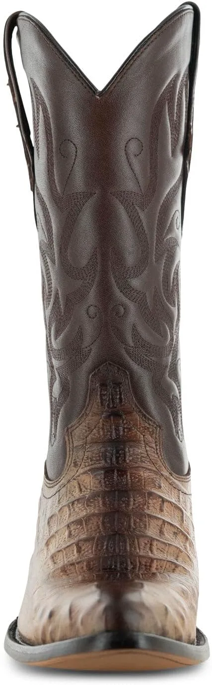 Мужские ковбойские сапоги Soto Boots с принтом на хвосте аллигатора, экзотический принт, западные сапоги для мужчин H7006 — фото 4