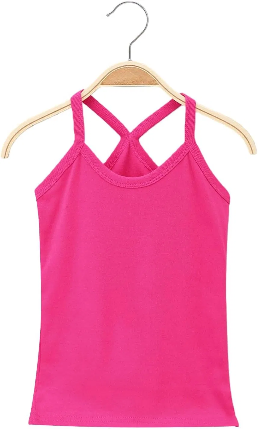 Детский топ на бретелях Cotton, Hot Pink — фото 4