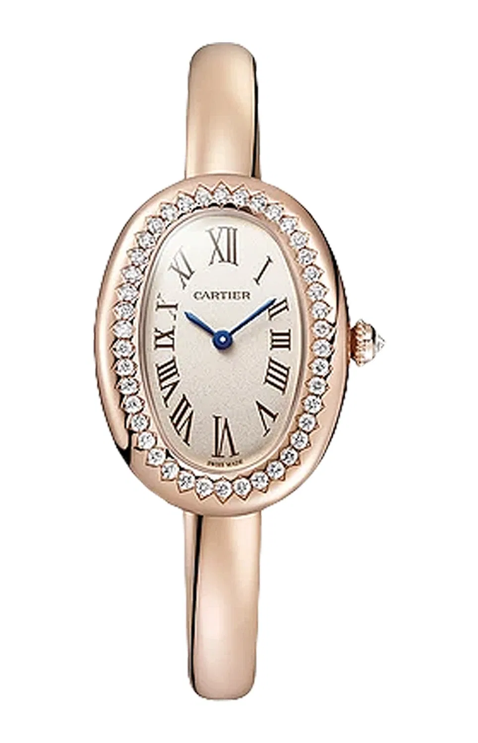 BAIGNOIRE МОДЕЛЬ PICCOLO, РОЗОВОЕ ЗОЛОТО, РАЗМЕР 17, КВАРЦ - WJBA0045 CARTIER, золотой