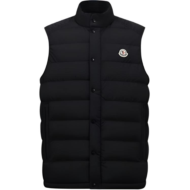 

Moncler Стеганый жилет с логотипом, Black