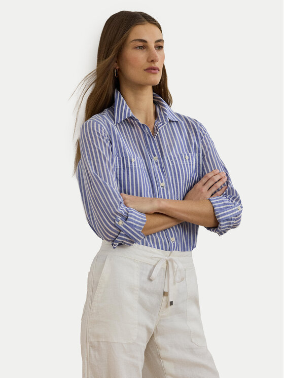

Свободная рубашка 200970150001 Lauren Ralph Lauren, синий