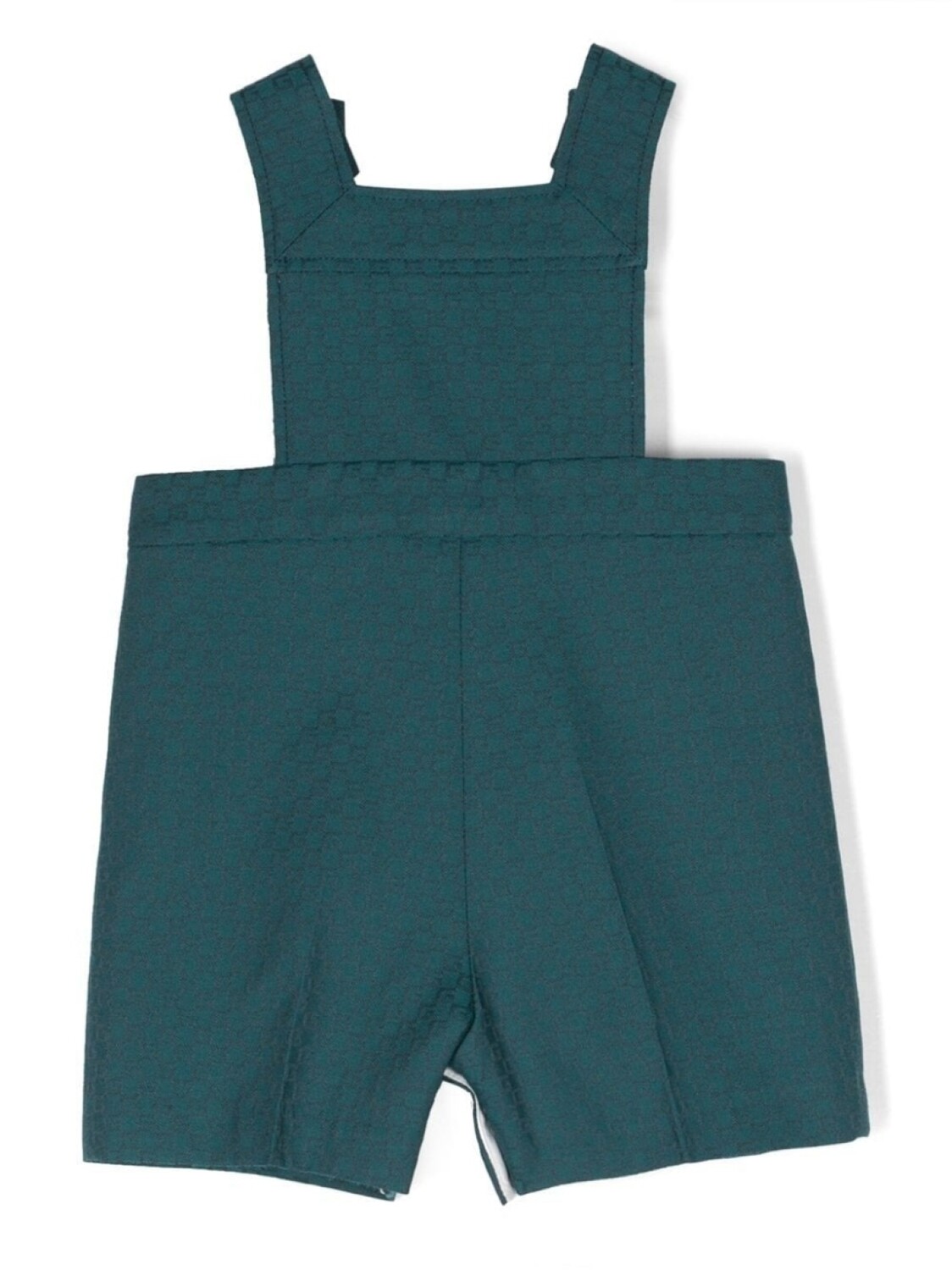 

Gucci Kids шерстяной жаккардовый комбинезон с монограммой, зеленый