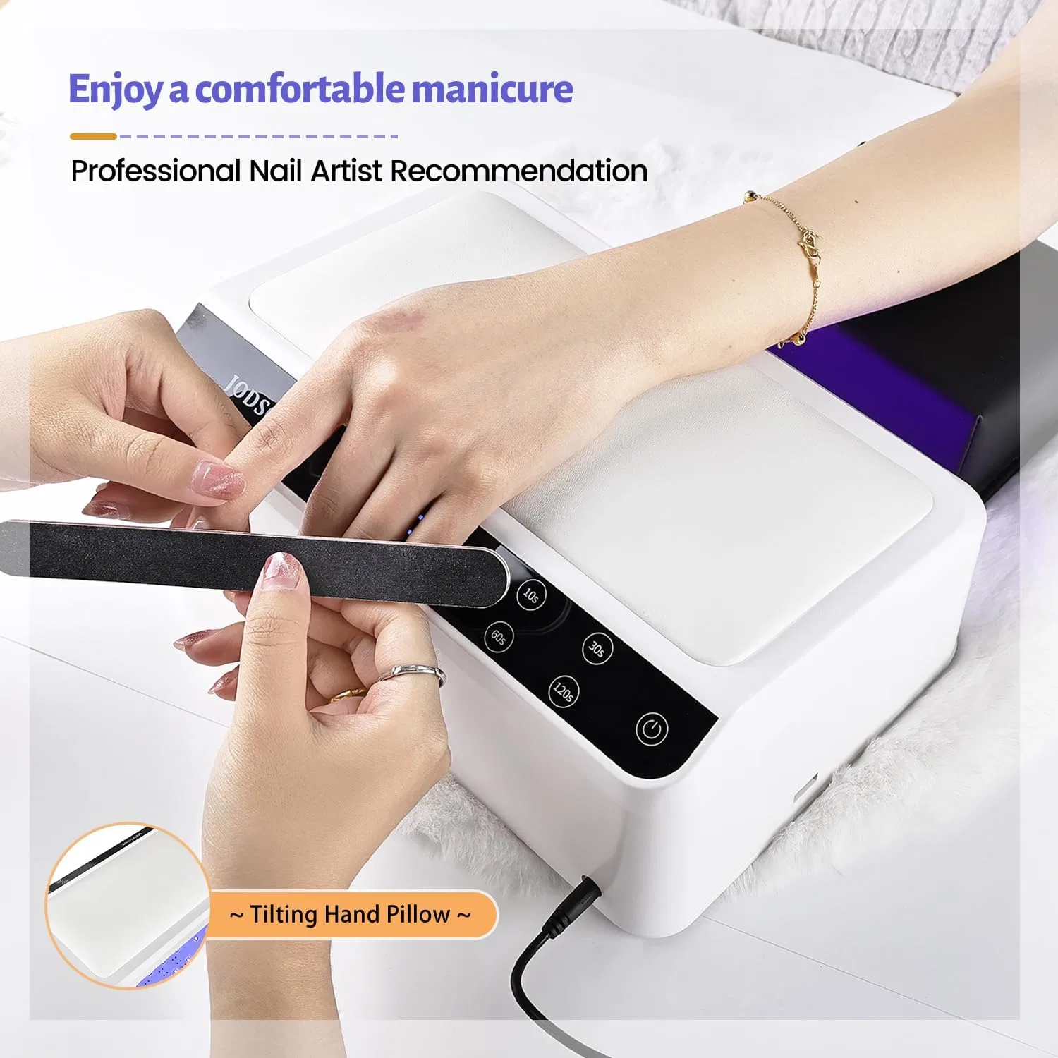 УФ LED-лампа для ногтей JODSONE с подушкой для рук Jodsone, L6 — фото 4