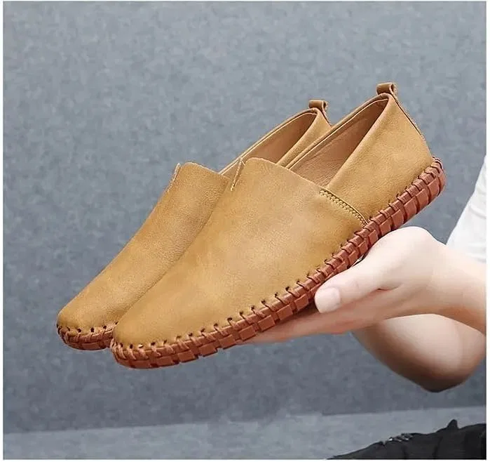 Лоферы с прострочкой, без бренда, без модели, Желтый SayfuR — фото 4