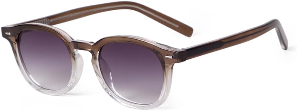 

Солнцезащитные очки с защитой UV400 | Круглая оправа с заклепками и цветными линзами | Для женщин и мужчин | Для занятий спортом на открытом воздухе и вождения DSVIGF, 07