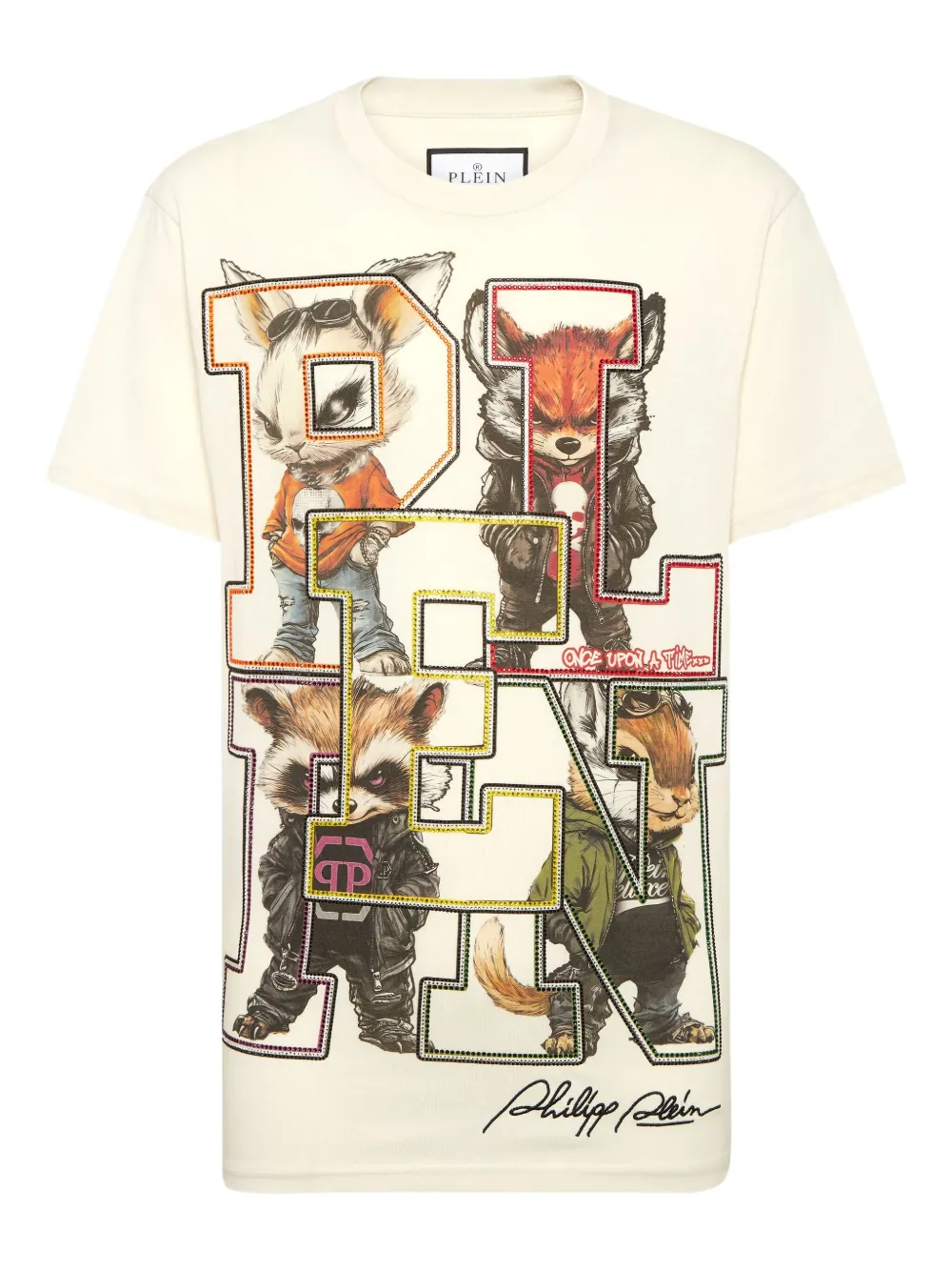 

Футболка College Animals Philipp Plein, нейтральный