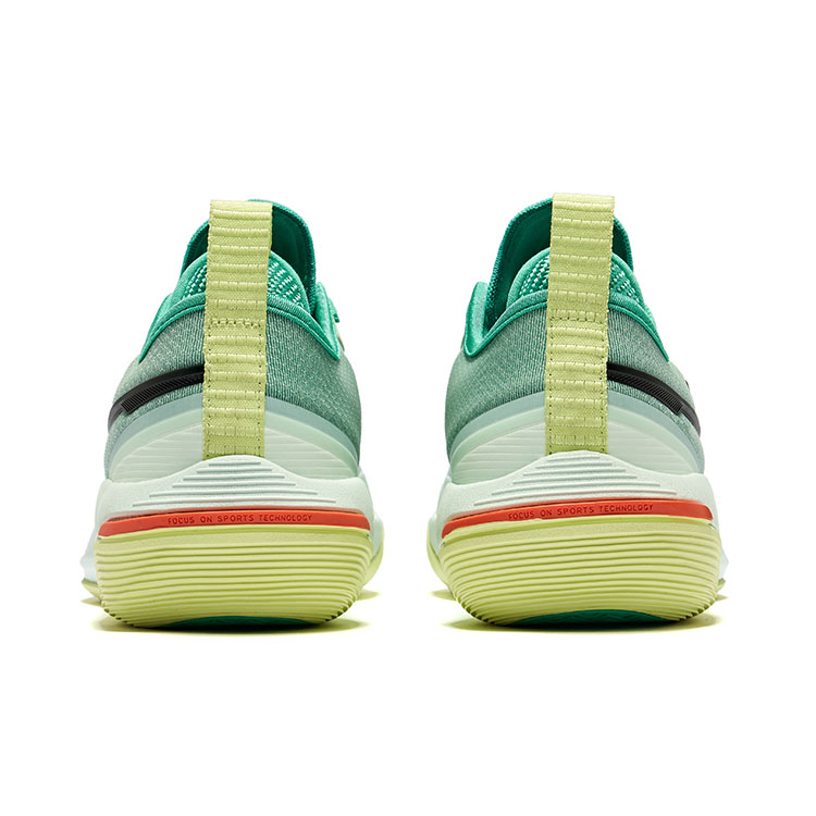 Баскетбольные кроссовки Raid Cushioning Rebound Low-Top мужские цветовая схема Мохито Erke, очищенная вода соленый лаймовый зеленый — фото 4