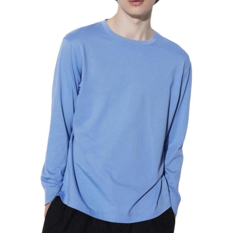 

Футболка унисекс небесно-голубая Uniqlo, голубой