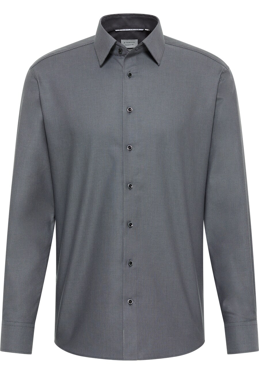 

Рубашка на пуговицах классического кроя ETERNA, серый