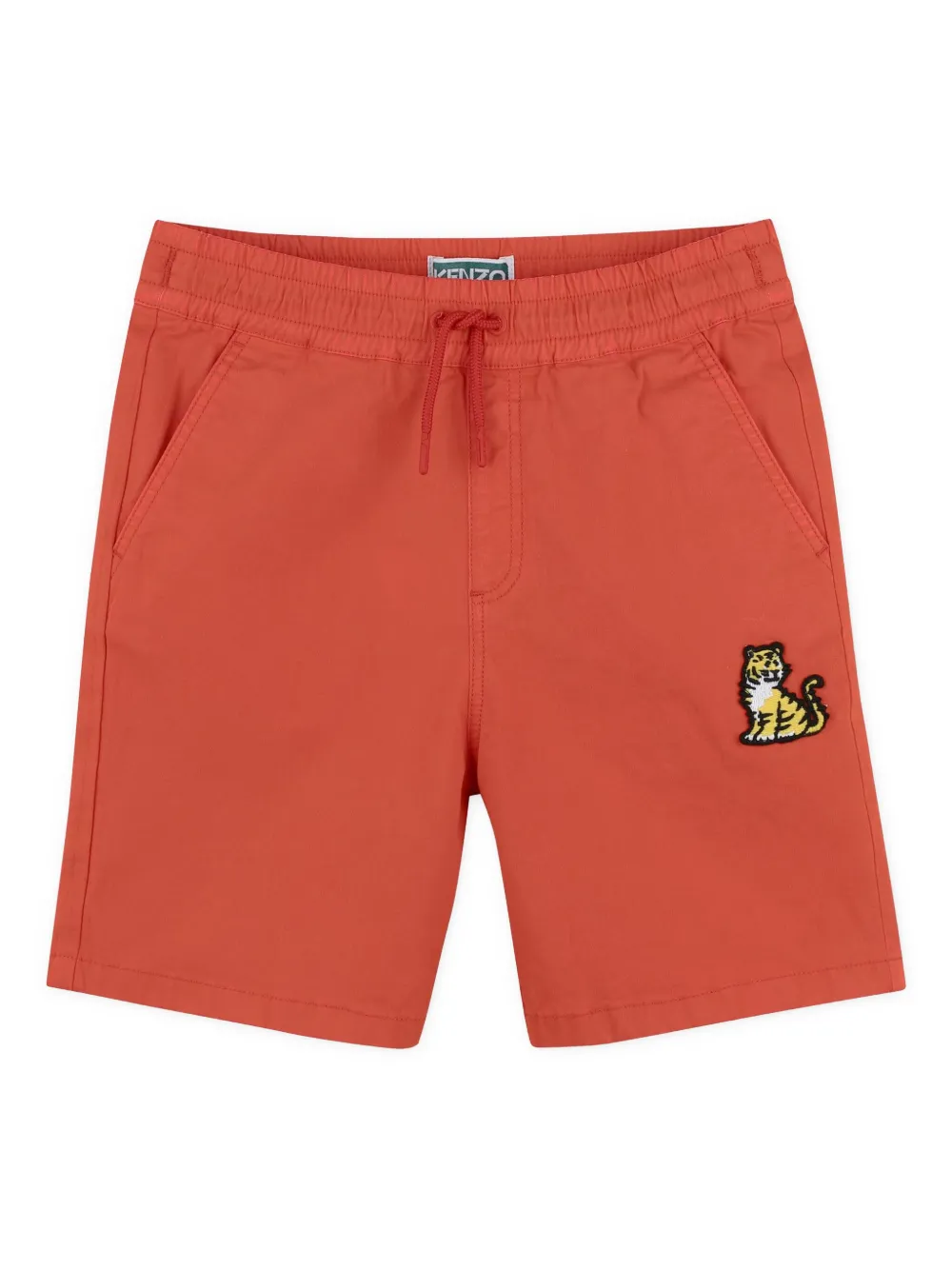 

Шорты с вышивкой Kenzo Kids, красный