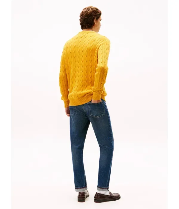 Шерстяной свитер regular fit Tommy Hilfiger, желтый — фото 3