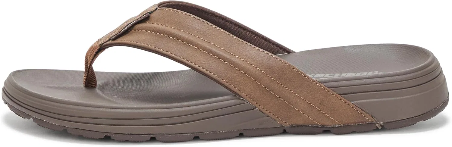 Сандалии мужские Skechers, коричневый — фото 2