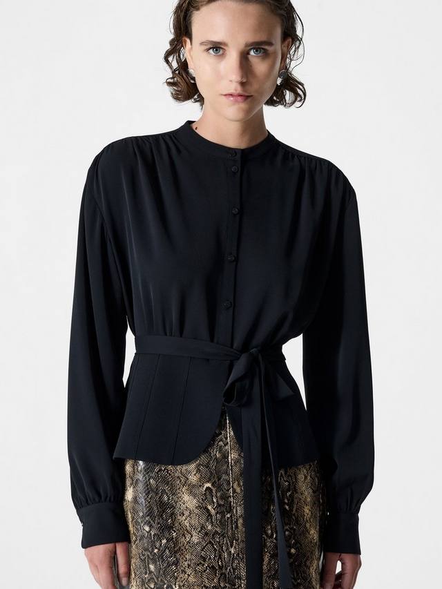 

Рубашка Arezzo с галстуком French Connection, Black