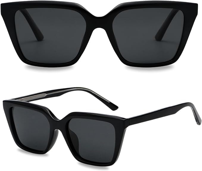 

Модные солнцезащитные очки для женщин - Солнцезащитные очки для женщин с защитой от УФ-излучения - Винтажные ретро овальные солнцезащитные очки в стиле Y2K OWN THE TREND, Emma - Black