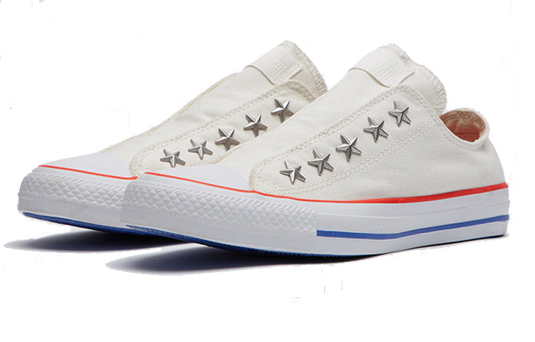 Кеды (WMNS) Converse Chuck Taylor All Star Teen Slip 'Stars Studded', белый — фото 3