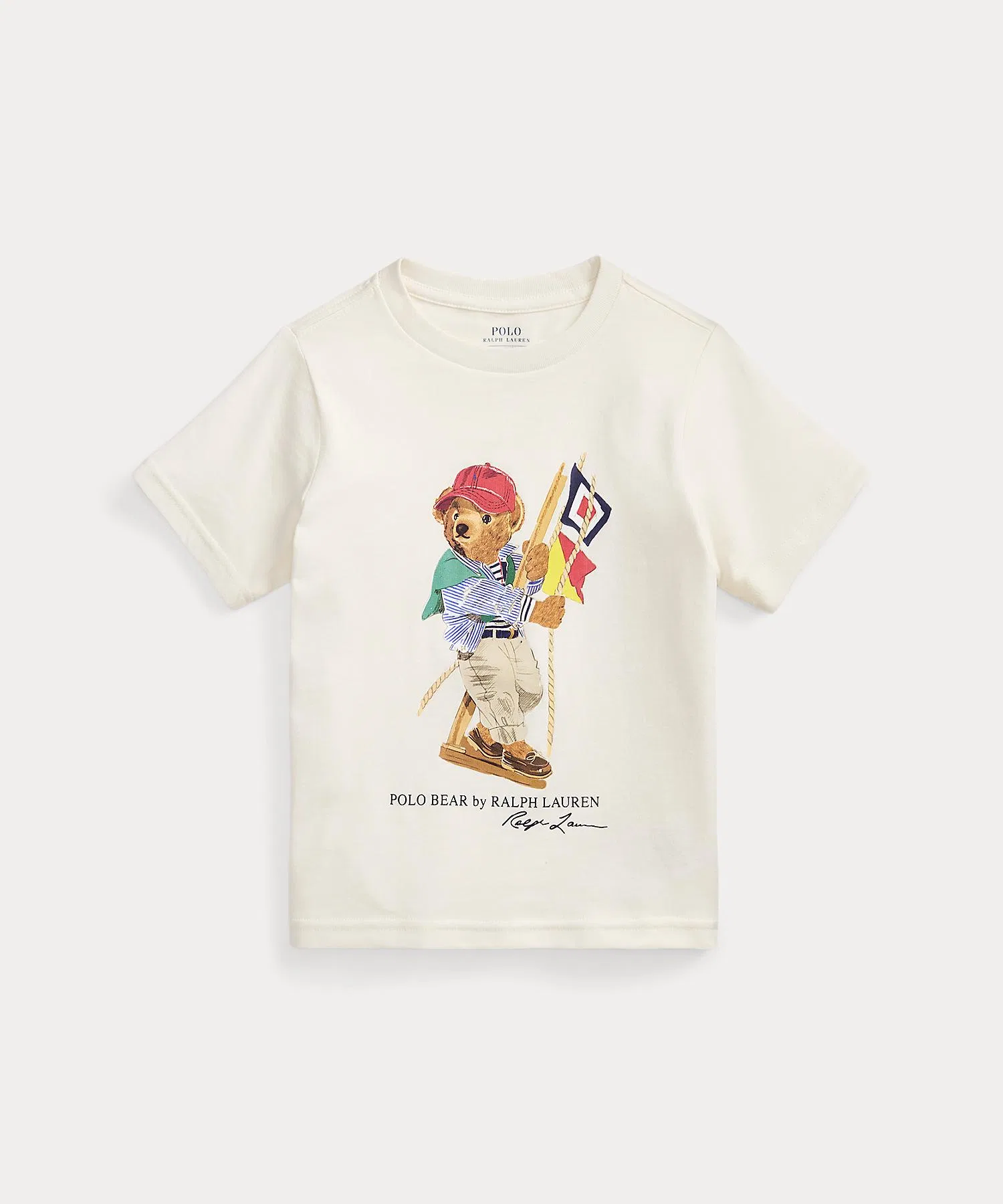 Детская футболка Polo Ralph Lauren Childswear с принтом Polo Bear