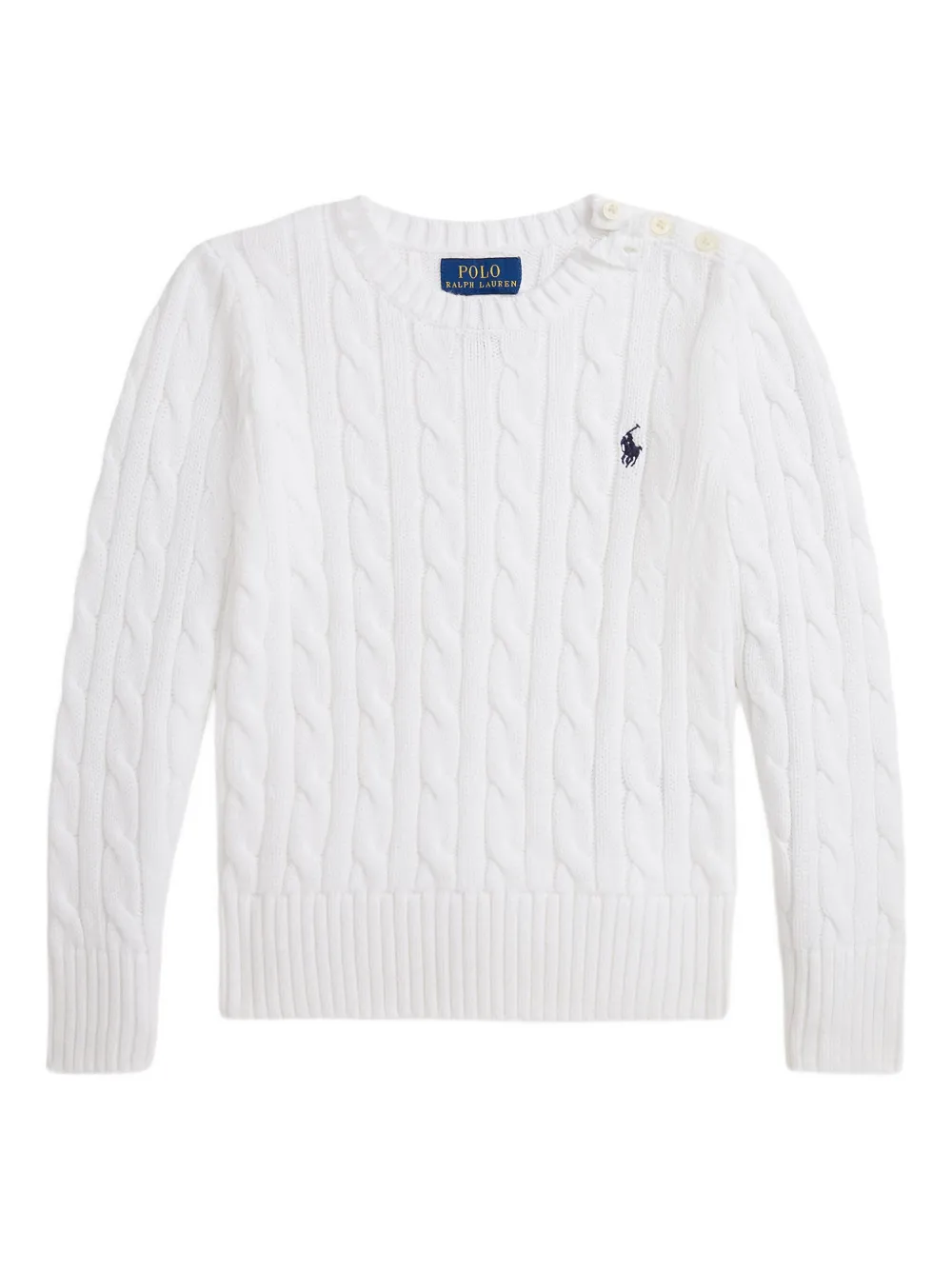 

Свитер фактурной вязки POLO RALPH LAUREN KIDS, белый