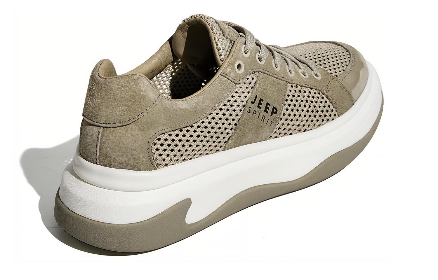 Кроссовки JEEP SPIRIT Skateboarding Shoes Men Low-top, цвет Natural Deer — фото 4
