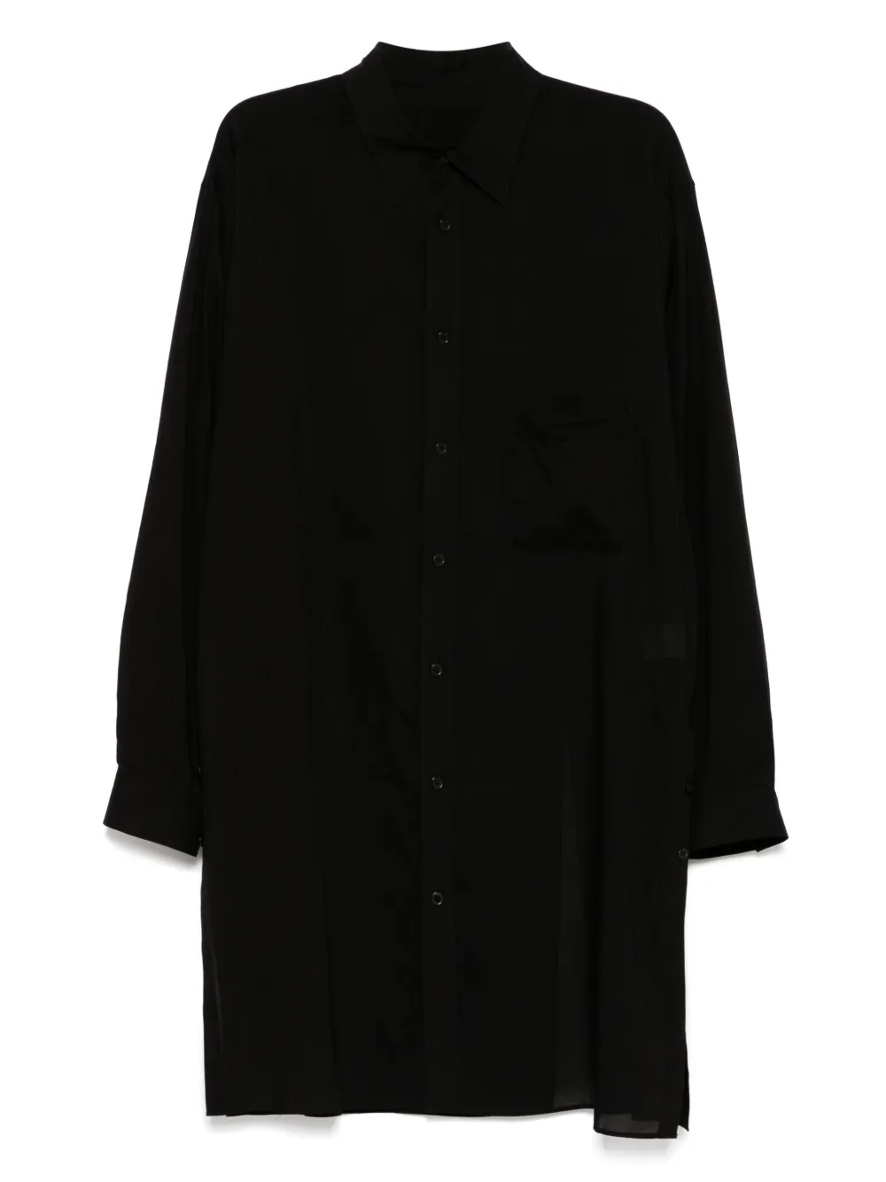 

Рубашка со вставками Yohji Yamamoto, черный