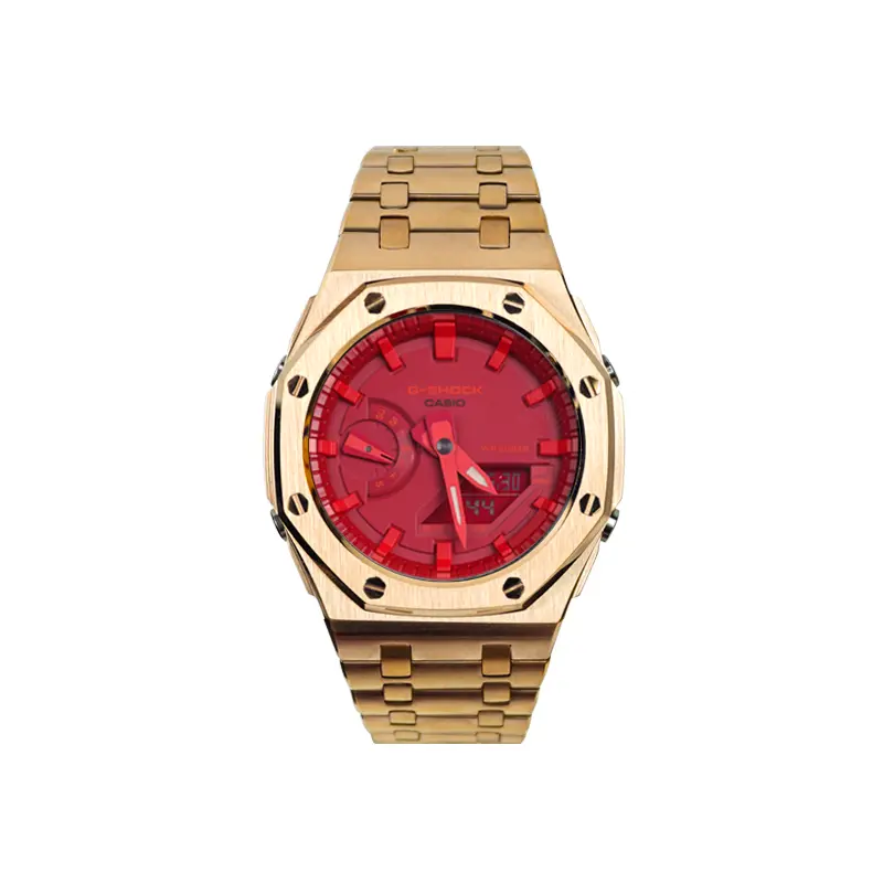 

CASIO Часы Unisex Liquid Crystal/Analog Dual Display Series 44mm Red Watch