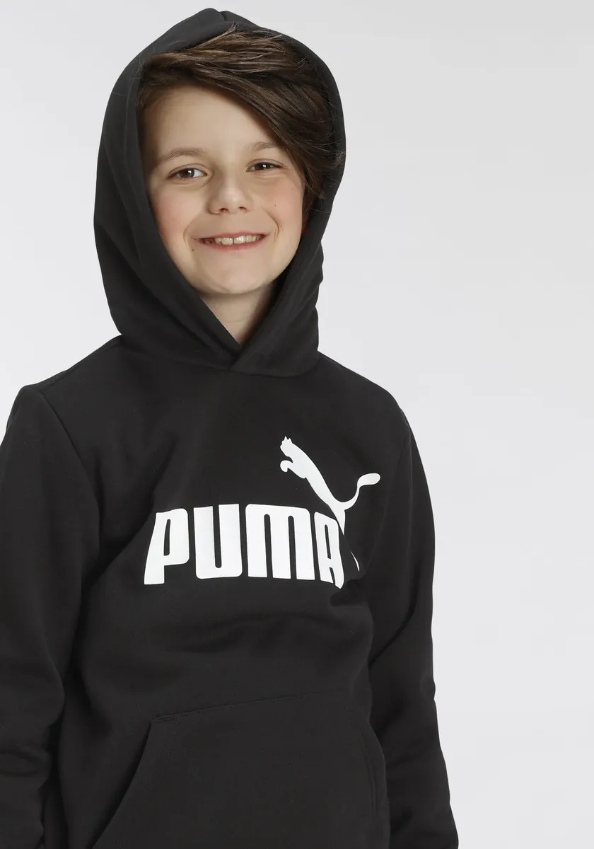 Толстовка PUMA с капюшоном "ESS BIG LOGO HOODIE FL B", цвет Puma Black — фото 2