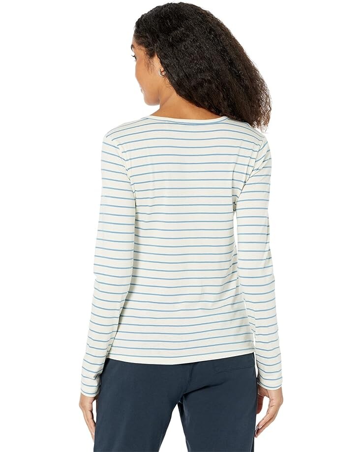 

Футболка с длинным рукавом Toad&Co Rose Long Sleeve Tee, цвет Egret Stripe