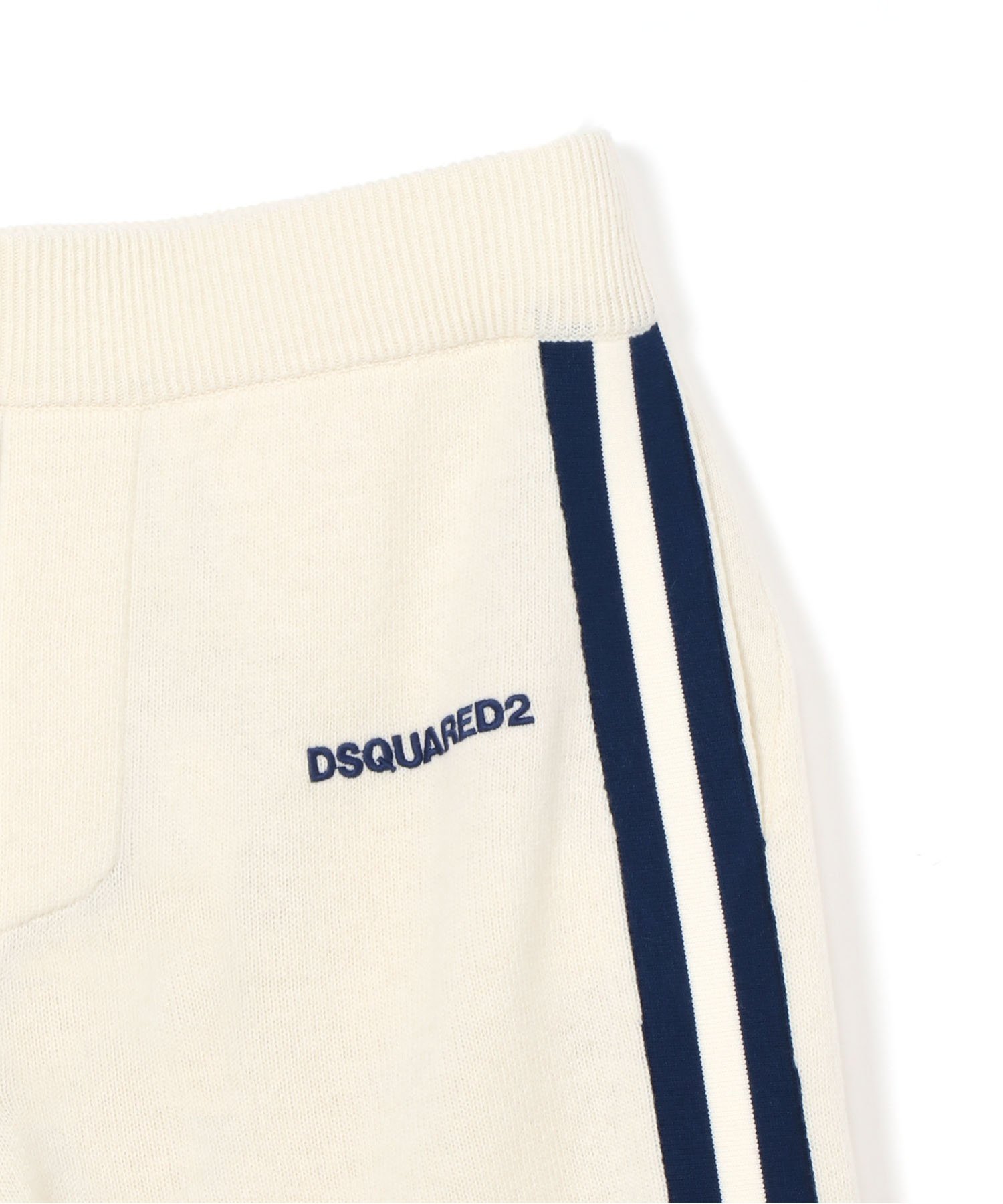 ВЯЗАНЫЕ БРЮКИ DSQUARED2, OFFWHITE — фото 4