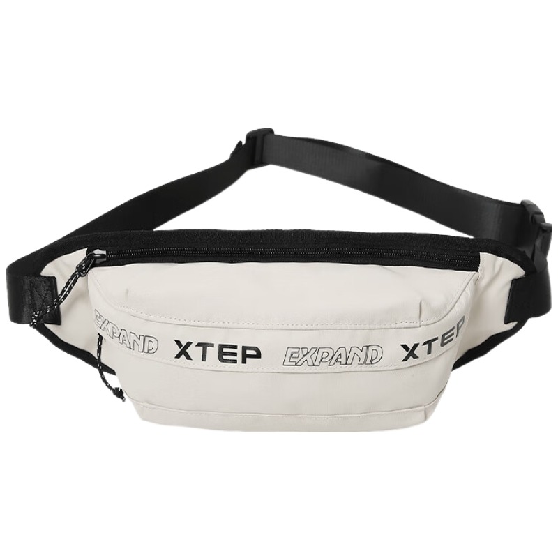 

XTEP Сумка-слинг из ткани, сумка через плечо, обычная, унисекс, белая